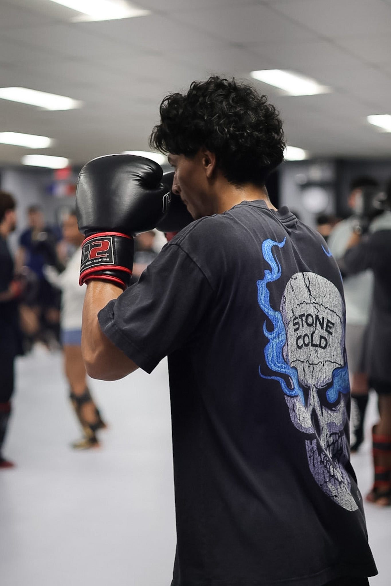 Boxing training at Rising Tide MoCo MMA in Rockville, Maryland