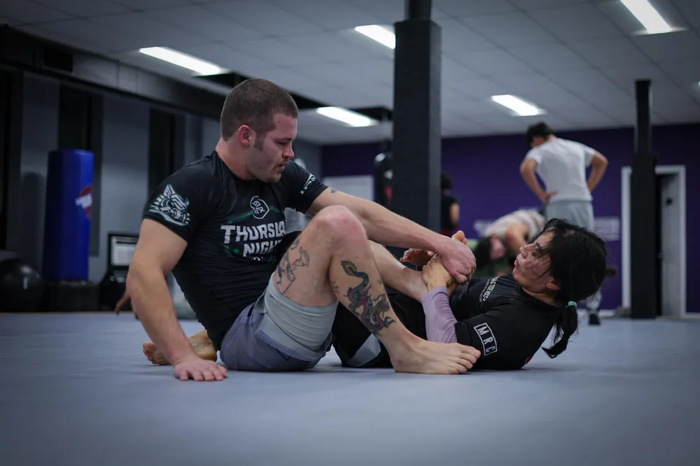 Jiu-Jitsu class at Rising Tide MoCo MMA in Rockville near Bethesda, Maryland